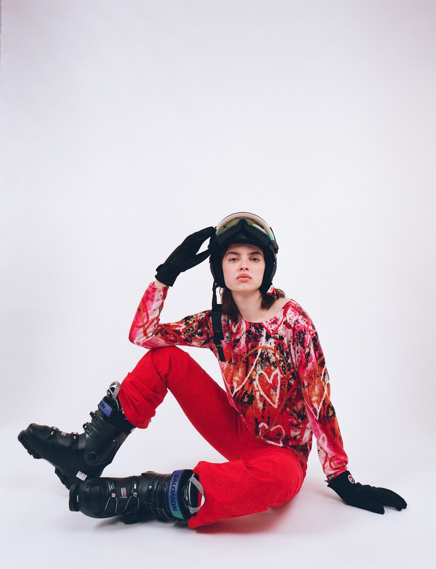 SPLATTER HEARTS SWEATER