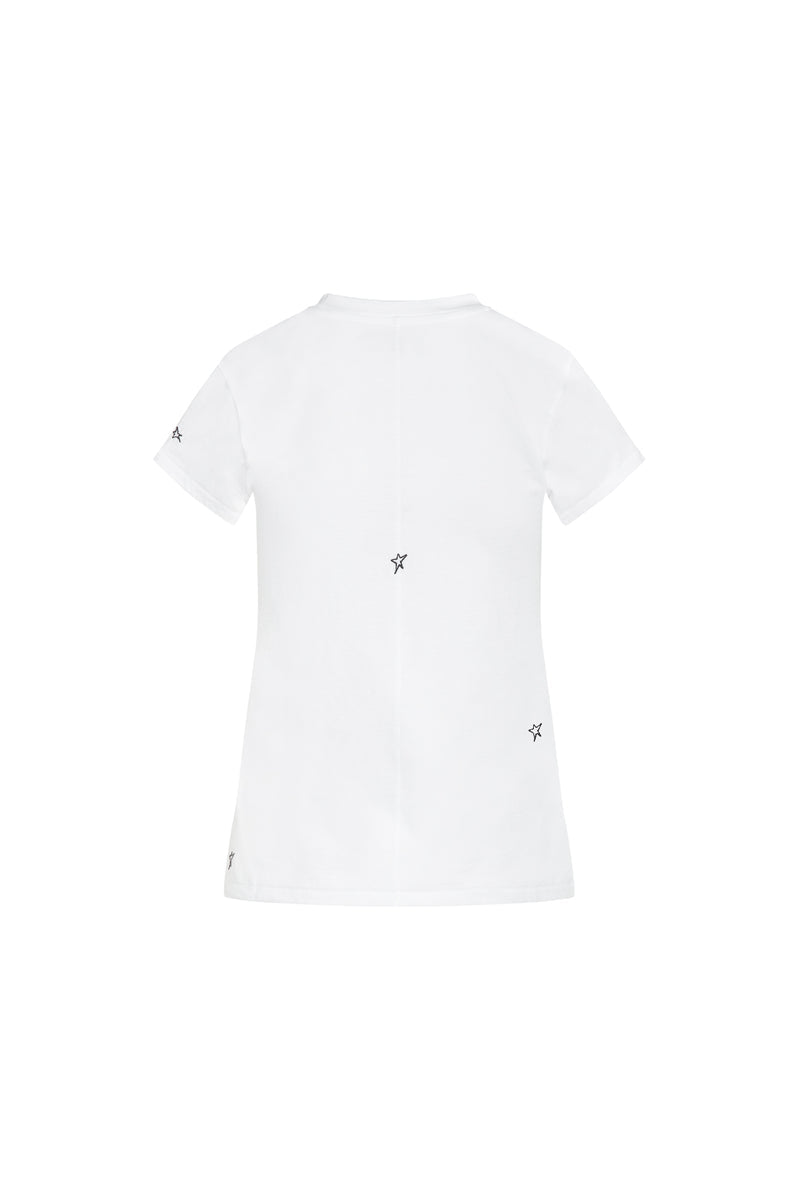 EMBROIDERED COTTON TEE - STAR