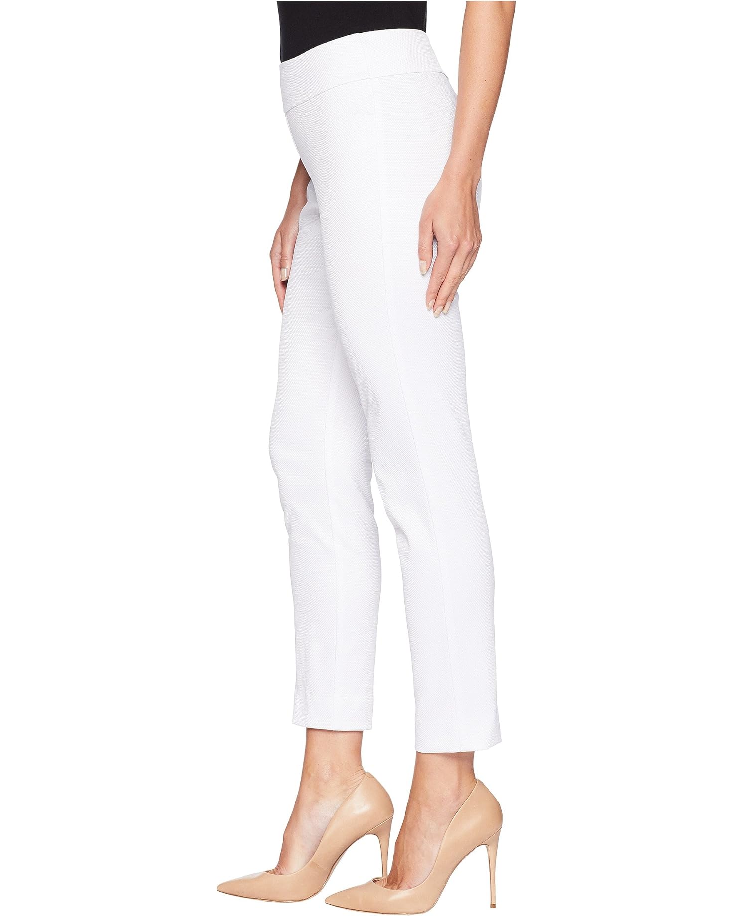 pique white nomi pant