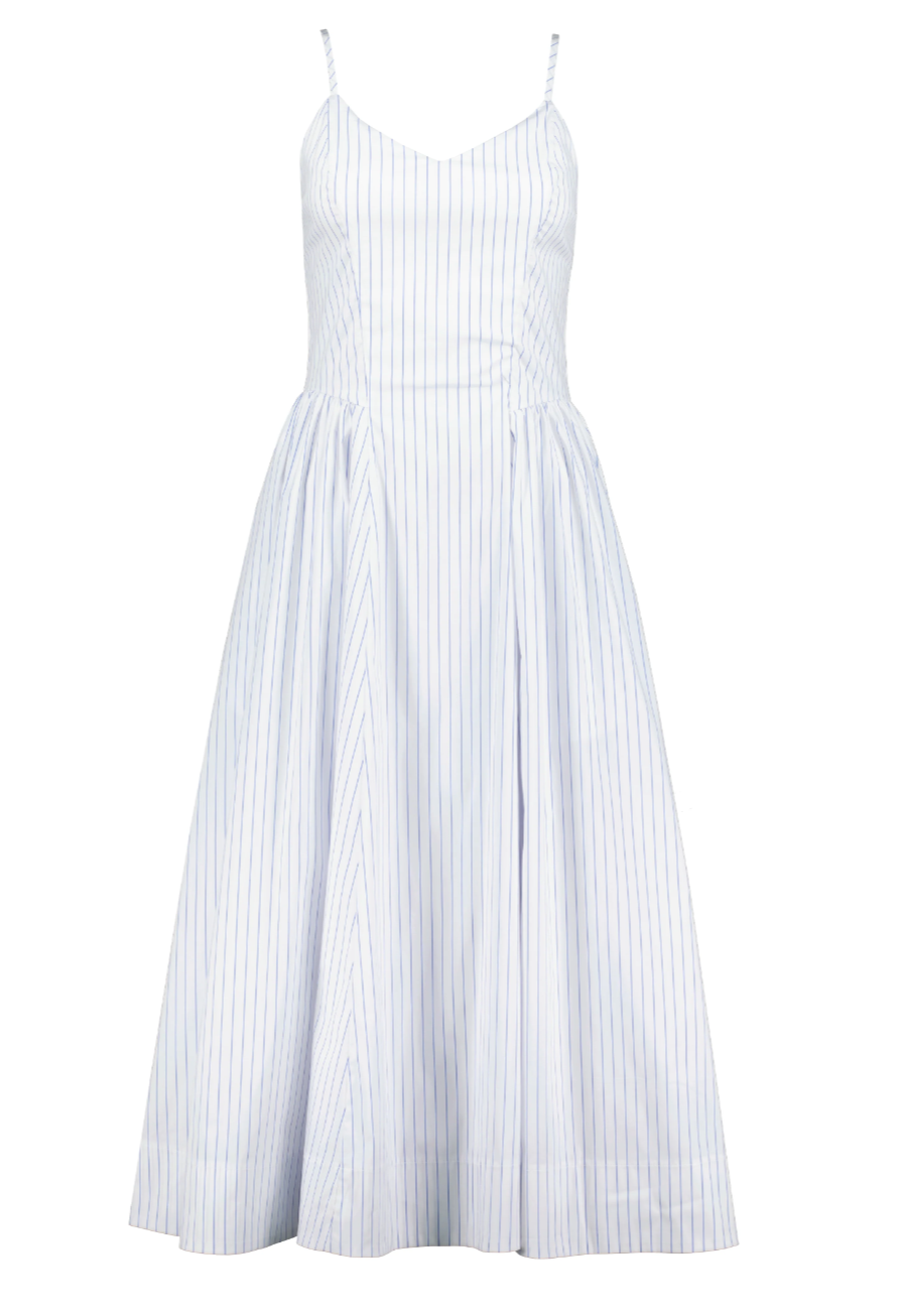 TAYLOR POPLIN STRIPE DRESS