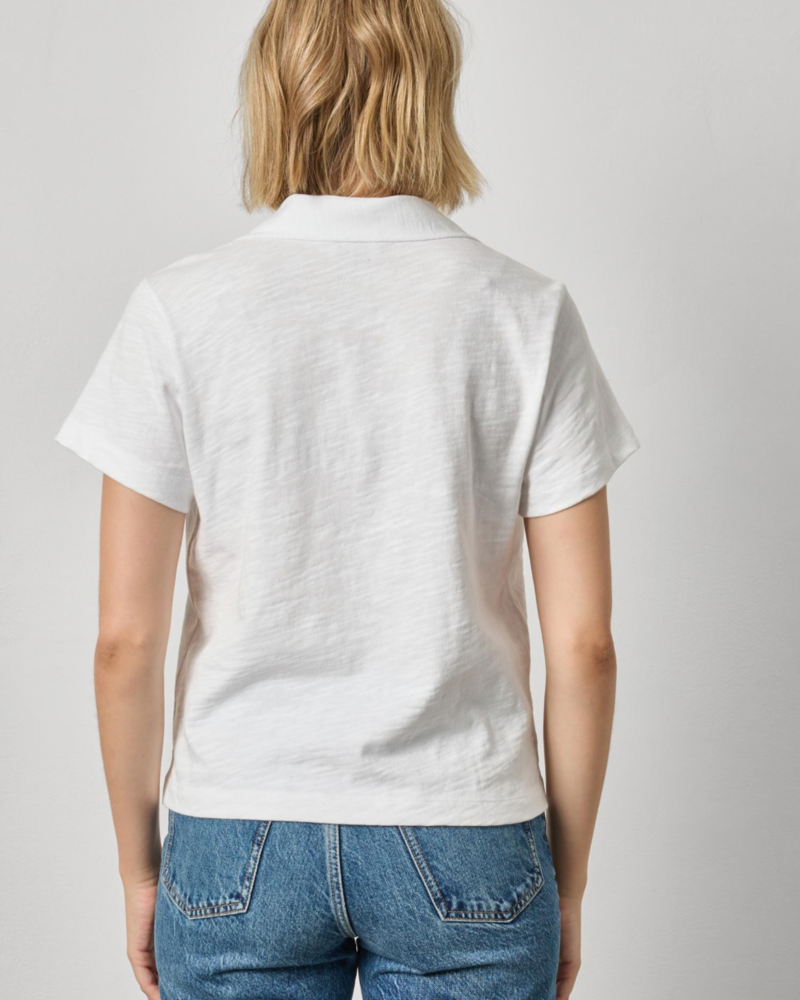 SLEEVELESS POLO SWEATER