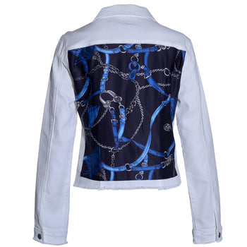 BLUE EQUESTRIAN LIGHT DENIM JACKET