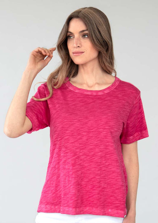 DENISSE SLUB COTTON TEE