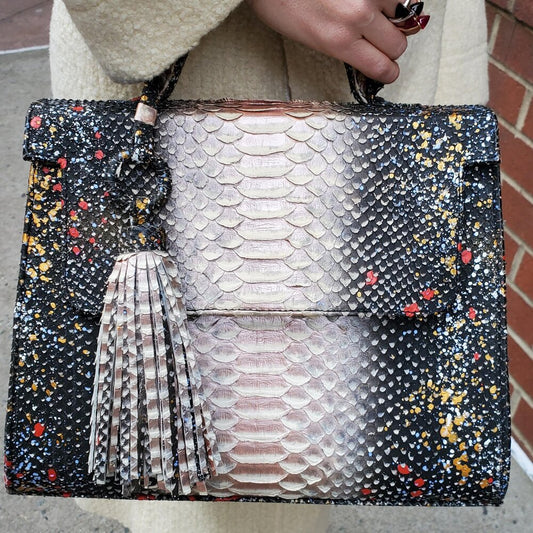 PYTHON BAG WITH TASSEL