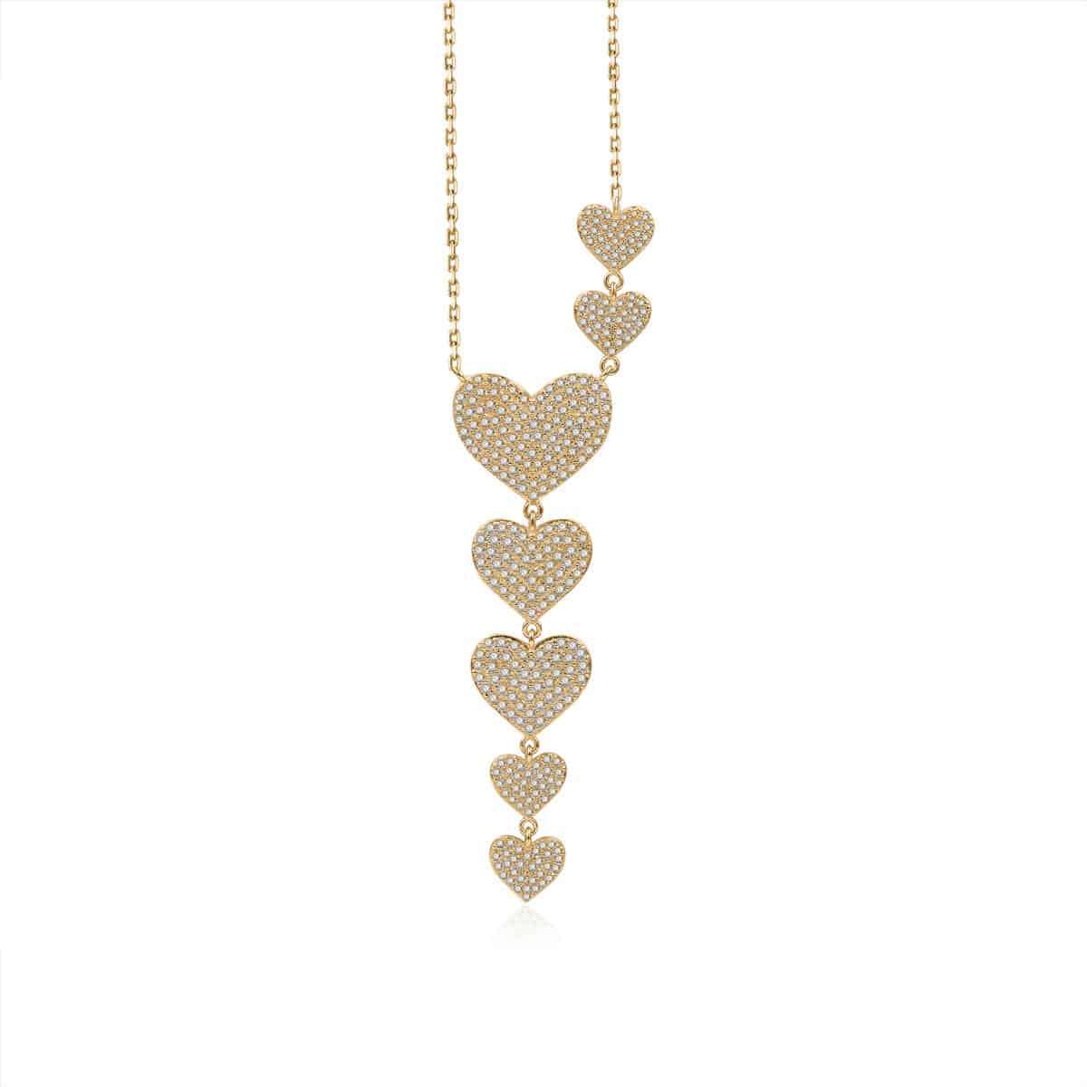 HARPER FLOATING HEARTS NECKLACE
