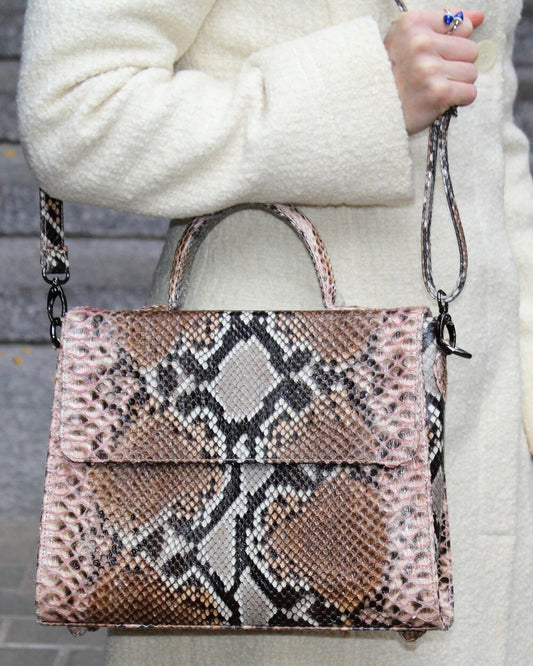 BROWN PYTHON BAG