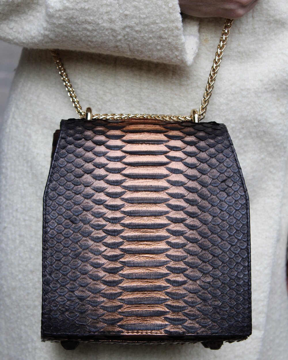 PYTHON SHOULDER BAG