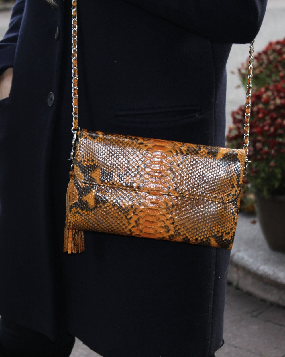 PYTHON SHOULDER BAG