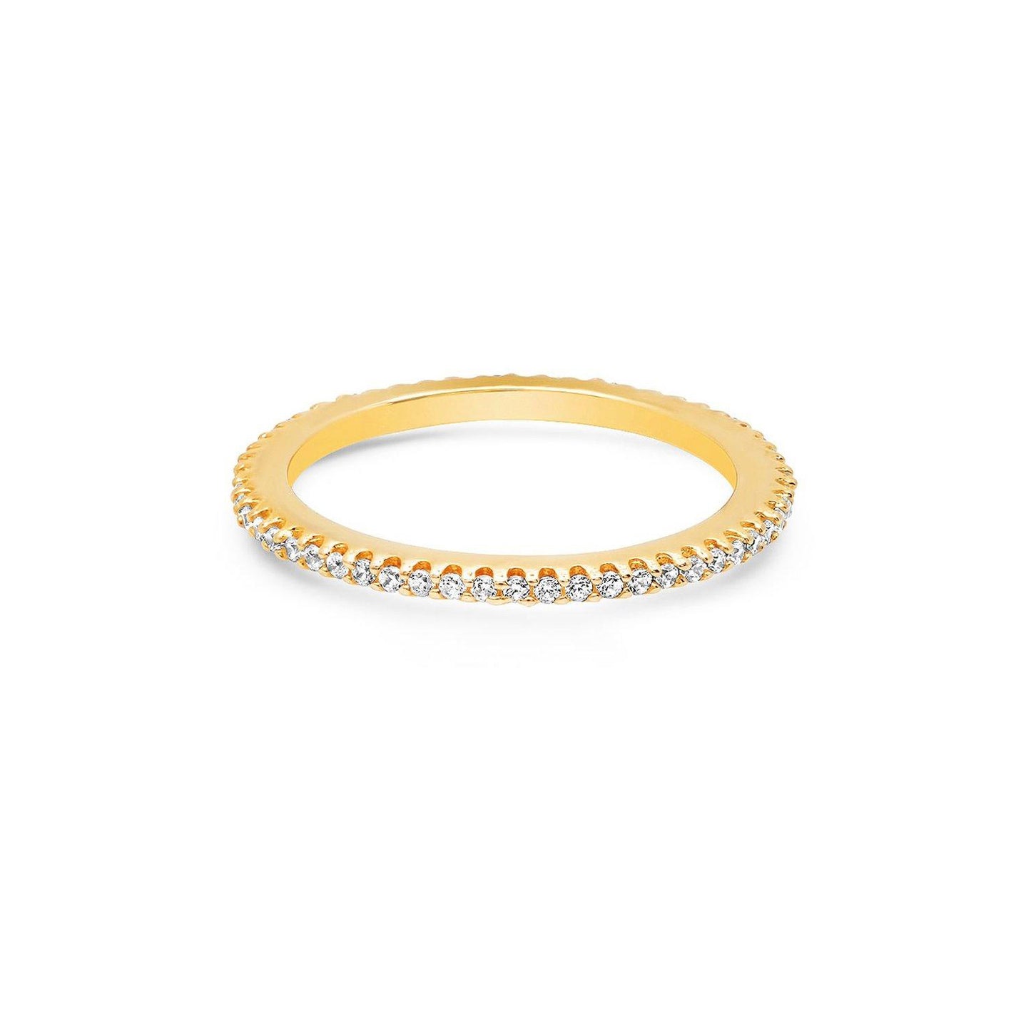 ETERNITY RING WHITE, GOLD