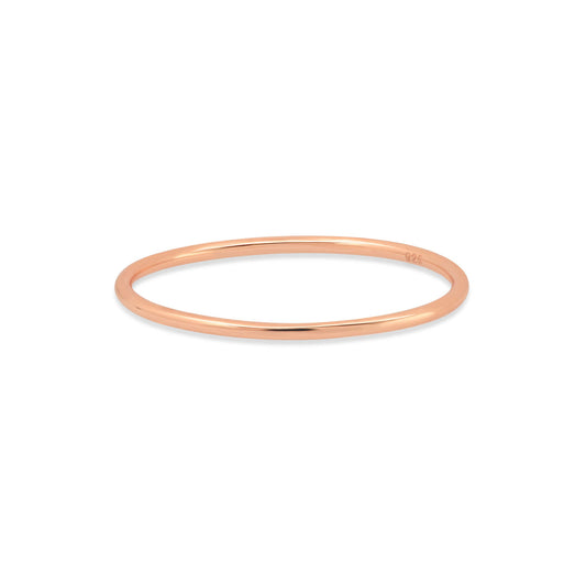 ONE LINE RING, ROSE GOLD