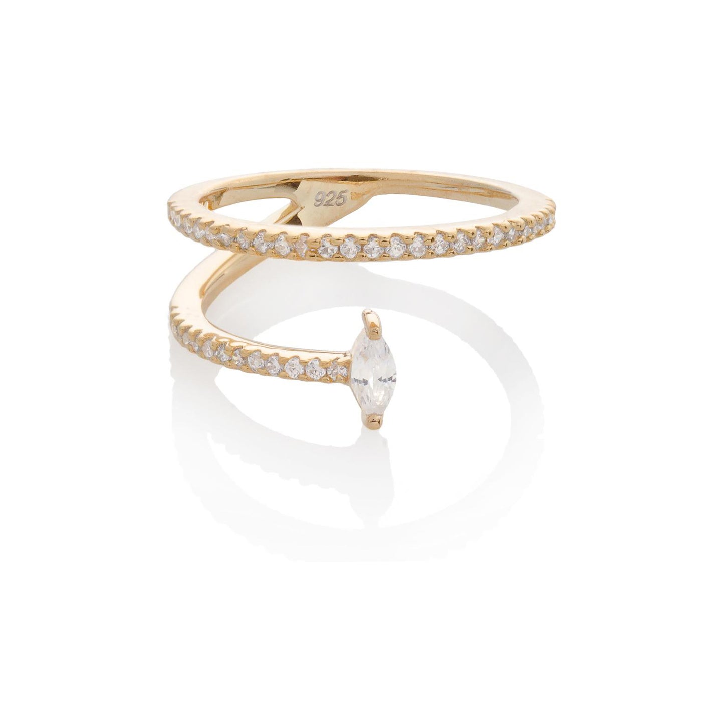 OPEN CIRCLE RING, GOLD