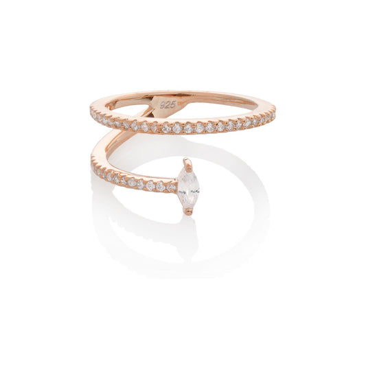 OPEN CIRCLE RING, ROSE GOLD