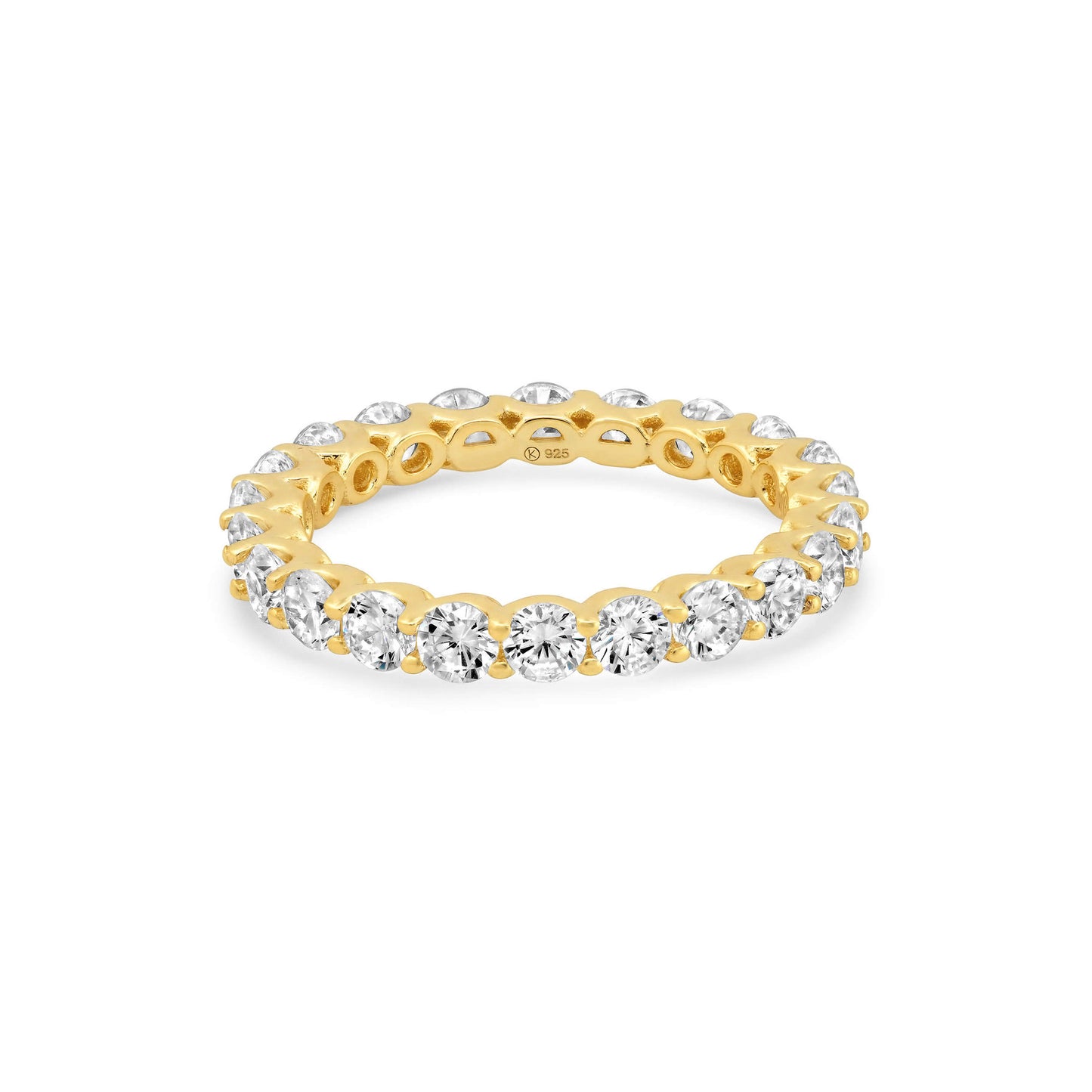 ROUND ETERNITY RING, GOLD