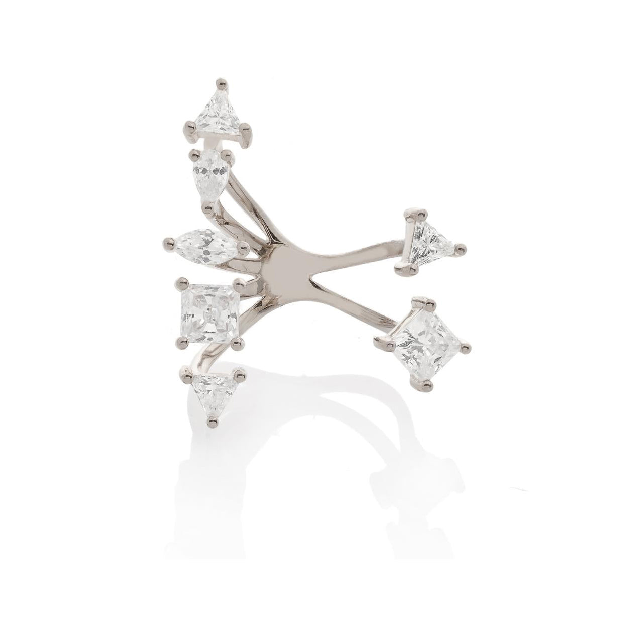 SEVEN SHAPES RING, SILVER