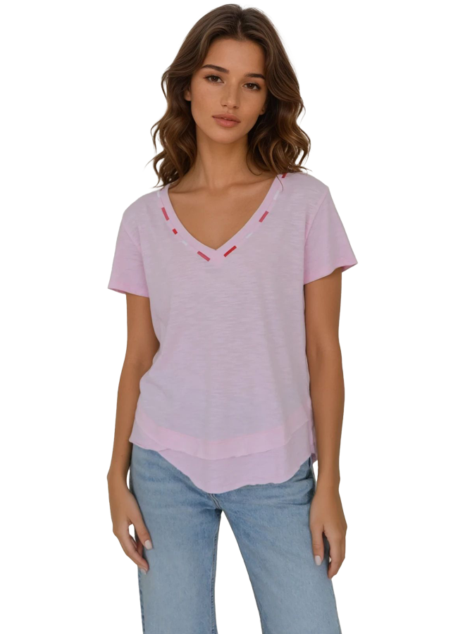 EMBROIDERED AVE TEE