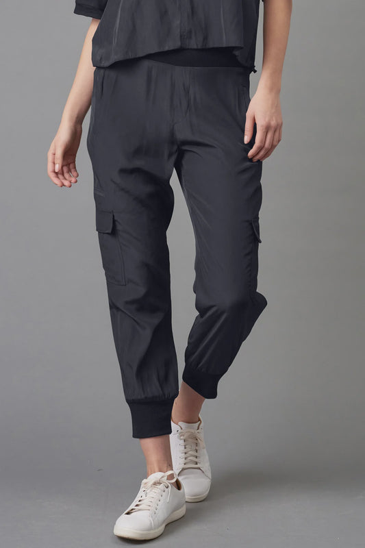 SATIN CARGO PANT