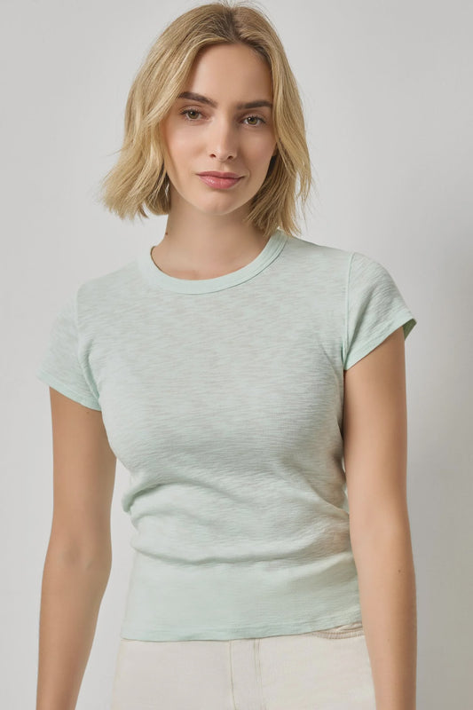 RIBBED SLUB CREWNECK TEE