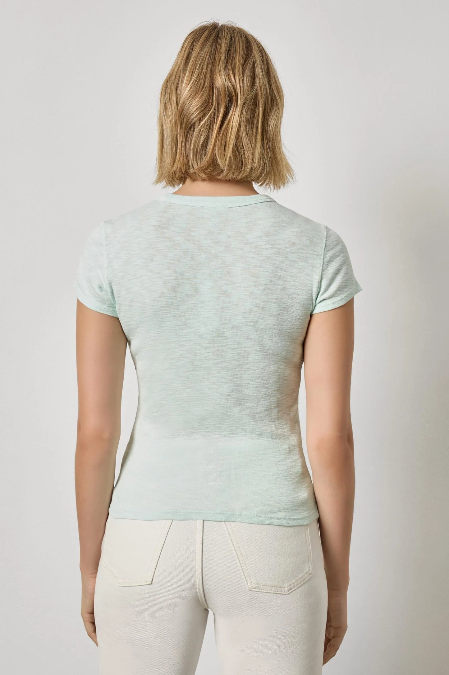RIBBED SLUB CREWNECK TEE