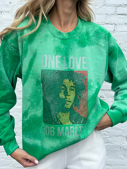 BOB MARLEY ONE LOVE SWEAT - EMERALD