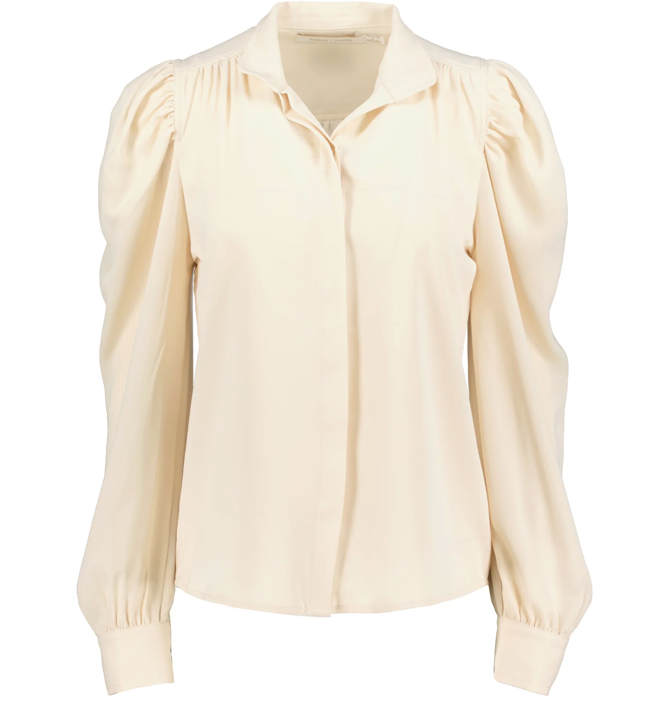 CATE LONG SLEEVE RUCHED BLOUSE