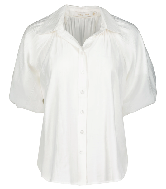 ANISE BUBBLE SLEEVE TOP