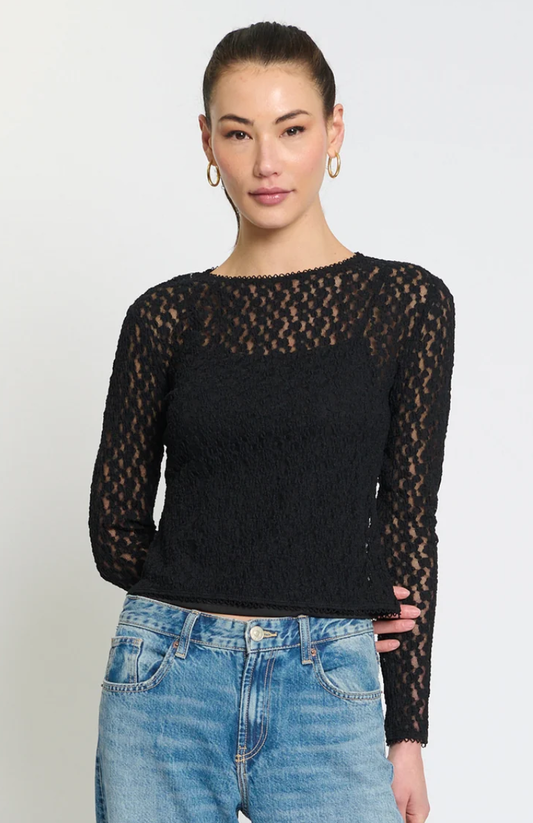 LACE SCARLET CREW