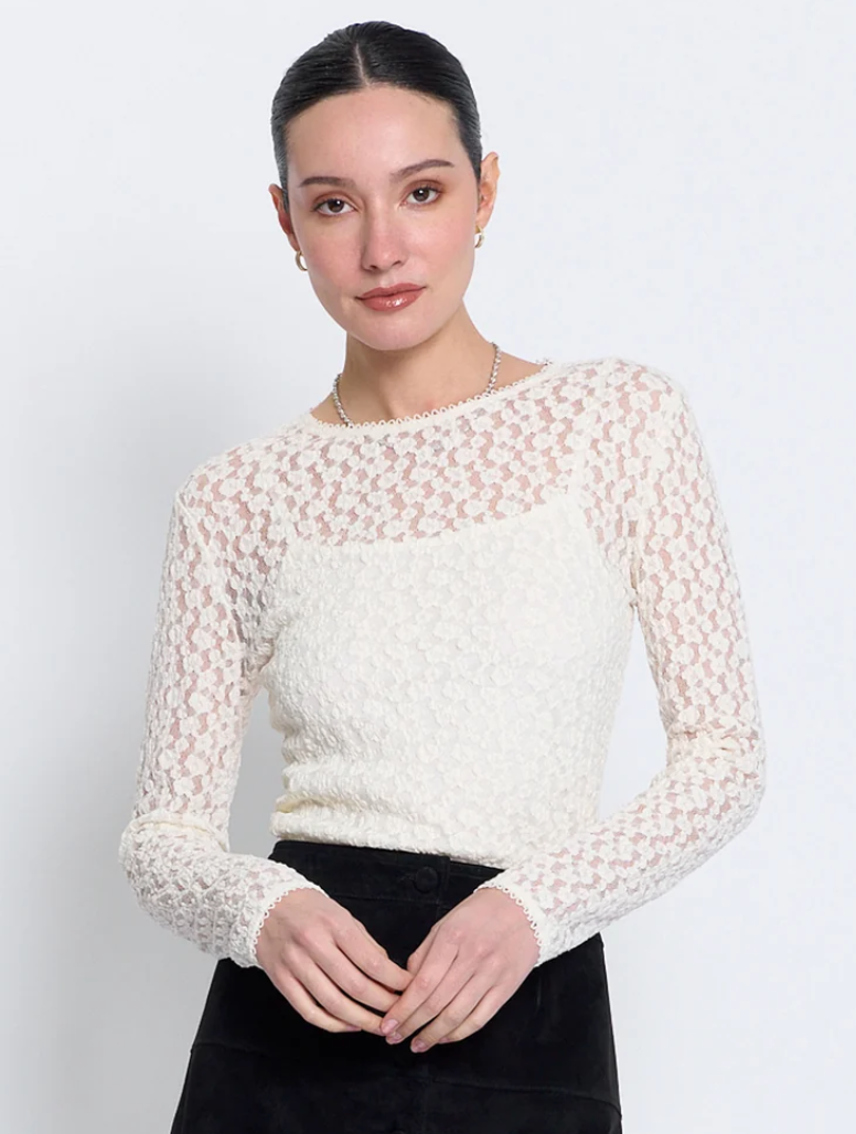 LACE SCARLET CREW