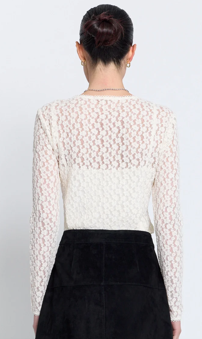 LACE SCARLET CREW