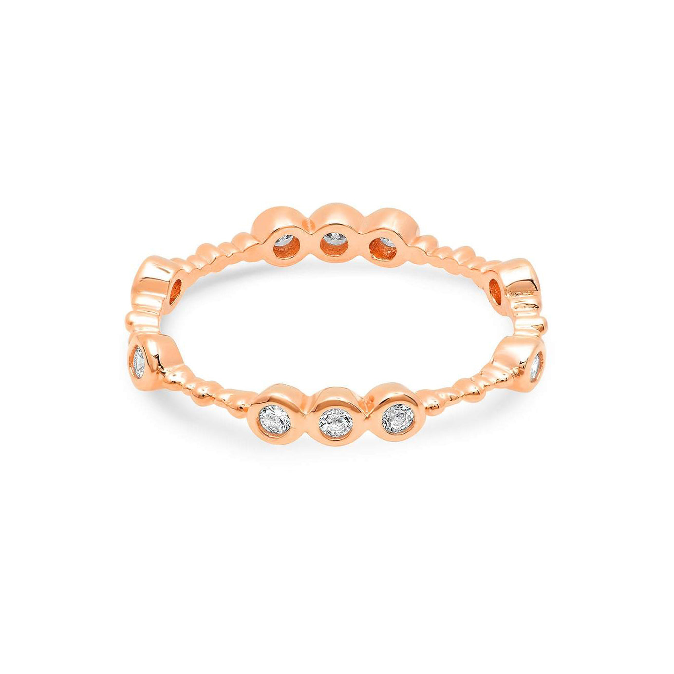 BUBBLE RING, ROSE GOLD