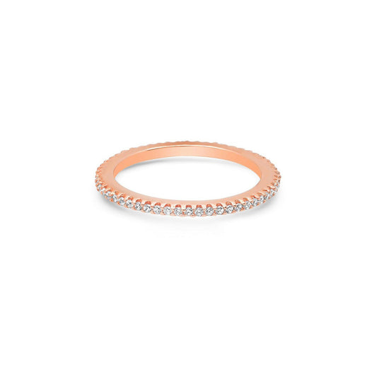 ETERNITY RING WHITE, ROSE GOLD