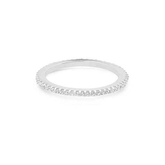 ETERNITY RING WHITE, SILVER