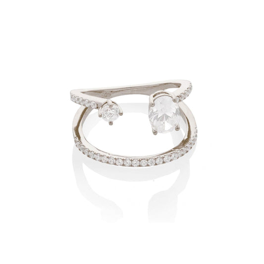 LURE CIRCLE RING, SILVER