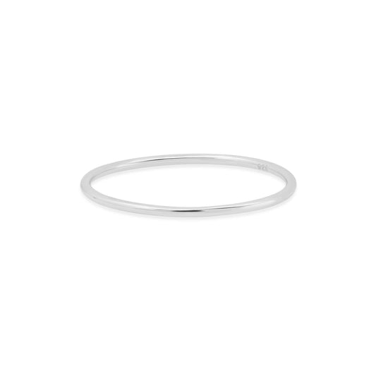 ONE LINE RING, SILVER