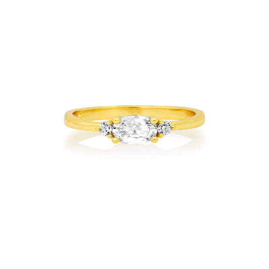 OVAL RING, GOLD
