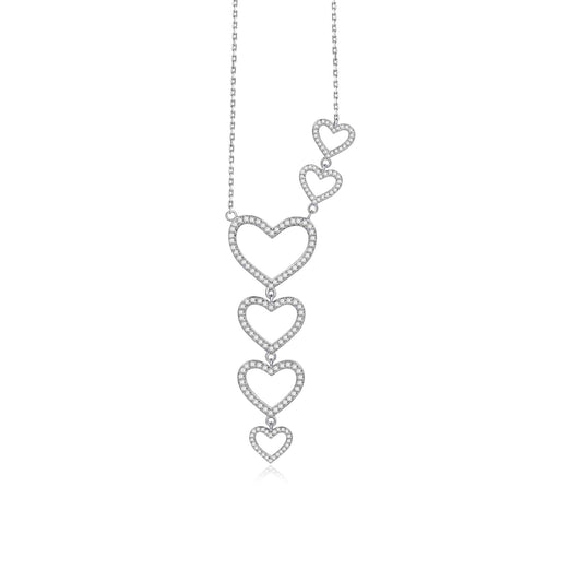 SLOANE FLOATING OPEN HEART NECKLACE