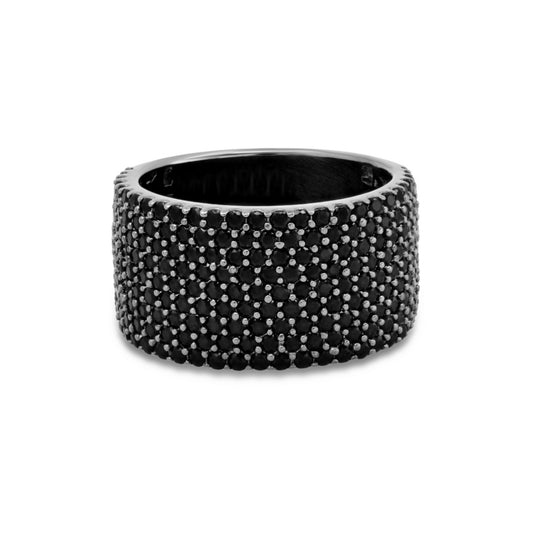 WIDE BAND RING, OSS, BLACK